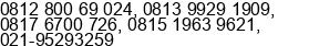 Nomor ponsel Tn. Ade, Ivan, Ibu Dini, Ibu Rahmah di Jakarta