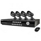 Swann DVR4-2600 4 Channel Network DVR with 4 Indoor/ Outdoor Night Visions Cameras and Smartphone Viewing Support
