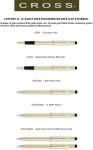 ( CROSS ) " Authorised Distributor for Indonesia " CENTURY II 10K FILLED CROSS METAL PEN SOUVENIR / GIFTS/ PROMOTION