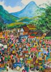 Lukisan suasana Pasar Rakyat