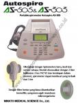 Portable spirometer Autospiro AS-505 ( VC,  FVC,  MVV,  MV) & AS-303 ( VC,  FVC) " MINATO"