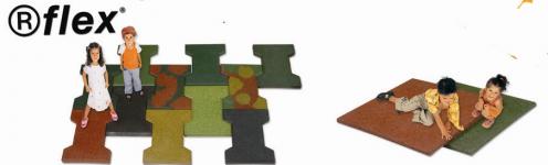 Rflex Flexible Rubber Parquet Floor Tiles