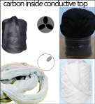 Carbon inside conductive fiber,  anti static fiber,  3D* 76mm TOP,  ESD