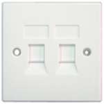 AMP 288072-2 Face Plate1,  2 Hole White