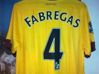 Adult Jersey Set Arsenal Away_ Fabregas( 4) 10/ 11