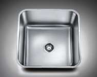 Satin Finish Single Bowl Stainless Steel Undermount Commercial Kitchen Sink