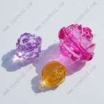 colorful rose acrylic earring beads