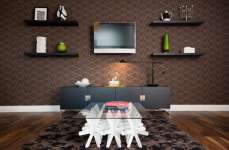gordyn,  wallpaper,  parquete,  furniture