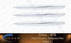 ( CROSS ) " Authorised Distributor for Indonesia " Cross-ATX Pure Chrome BP# 882-2 Metal Pen Promotion / Gift and Souvenir