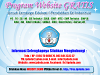 Aplikasi / Program WEBSITE 100% GRATIS untuk SEKOLAH di Indonesia