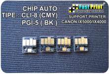 CHIP AUTORESET CISS CANON IX5000/ IX4000/ MX700/ IP3500/ IP3300 FAST PRINT