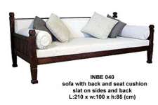 Sofa With Back and Seat Cushion INBE 040