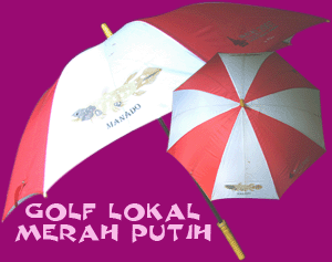 Payung Golf merah putih