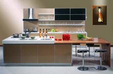 Wooden kitchen cabinet, solid wood cabinet