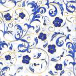 blue-white porcelain tiles