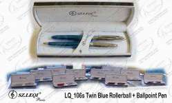 LQ_ 106s Twin Blue Set Pen Promotion / Gift and Souvenir