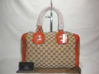 GUCCI-T73	 Tas Gucci Speedy Kanvas Orange