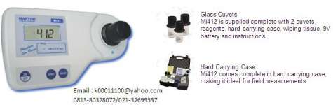Mi412 Phosphate ( Low Range) Martini Instruments Professional Photometer ,  Hp: 081380328072,  Email : k00011100@ yahoo.com