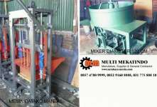Mesin Pembuat Batako dan Paving Manual Besar + Vibrator + Mixer