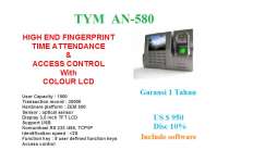 FINGERPRINT TIME ATTENDANCE & ACCESS CONTROL TYM AN580