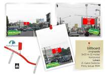 Sewa Reklame Billboard Jl. Gatot Subroto - BSM ( Bandung) Ukuran 5x10m,  2 muka,  Horizontal