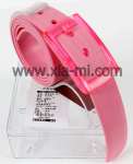 2011 fashion popular silicone belts,  plastic belts,  rubber belts