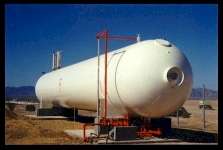 Ammonia gas storage tank