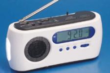 Crank Hand Radio with Mobile Phone Charger, LED Torch, Clock, Siren(LR509)