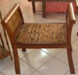 bench 1 seater w/ bamboo