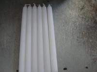 white flute candles