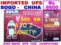UPS = CHINA - SOGO - 500 VA - INVERTER + CHARGER - Delivery at ur door -  KARACHI ISLAMABAD QUETTA PAKISTAN MR. HAMMAD 03002529922