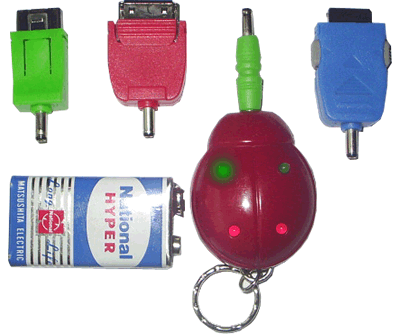 9V charger with flashlight (GF-3039)