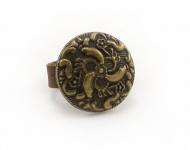 delicate archaistic bronze ring