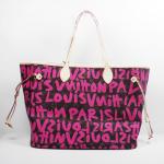 Louis Vuitton 2009 Stephen Sprouse Collection Neverfull GM Graffiti Pink
