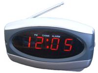 Table LED clock with spy hidden wireless surveillance camera