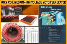 high voltage motor generator form coil