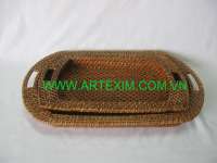 Vietnam rattan Tray,  Rattan Plate,  Seagrass plate,  Fern plate,  Water Hyacinth plate,  bamboo plate,  willow plate,  wicker plate