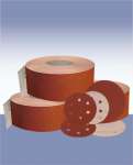 Velcro Discs And Rolls E - weight Aluminium Oxide Abrasive Paper ( Red Colour)