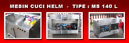 mesin cuci helm standa type L 9 juta