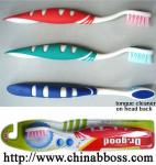 Adult Toothbrush S480 with tongue cleaner
