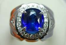 Batu Mulia Sparkling Royal Blue Safir Cut ( SPC 033)