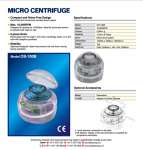 Optima Micro centrifuge