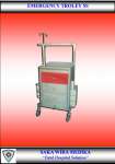 EMERGENCY TROLLEY STAINLESS STELL