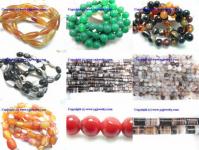 Agate beads,  onyx,  pearls,  various jewelry beads