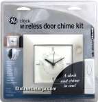 GE 1632-W CLOCK WIRELESS DOOR CHIME KIT - Bell Wireless Jam Meja