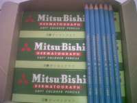 Dermatograph Soft Colored Pencils Mitsubishi No. 7600 Light Blue N0.8 ( Pensil Kaca Merek Mitsubishi Warna Biru Terang No.8 )