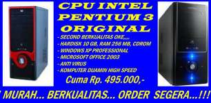 CPU INTEL PENTIUM 3 ORIGINAL ... MURAH & BERKUALITAS CUMA 495 RIBU