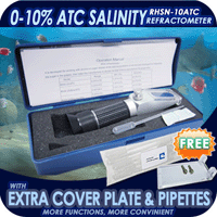 NEW SALINITY REFRACTOMETER 0-10% AQUARIUM SALT WATER