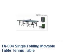 Single folding movable table teniss table