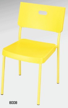 Plastic chair steel frame chair 8008